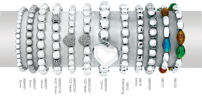 Silver Bead Bracelets